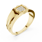 Tavren Diamond Signet Lab Grown Diamond Ring For Him