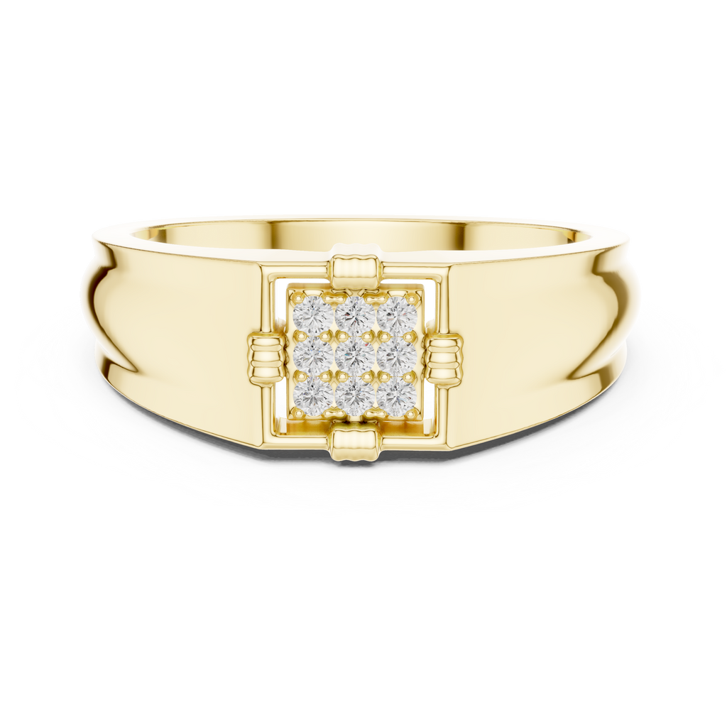 Tavren Diamond Signet Lab Grown Diamond Ring For Him