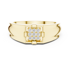 Tavren Diamond Signet Lab Grown Diamond Ring For Him