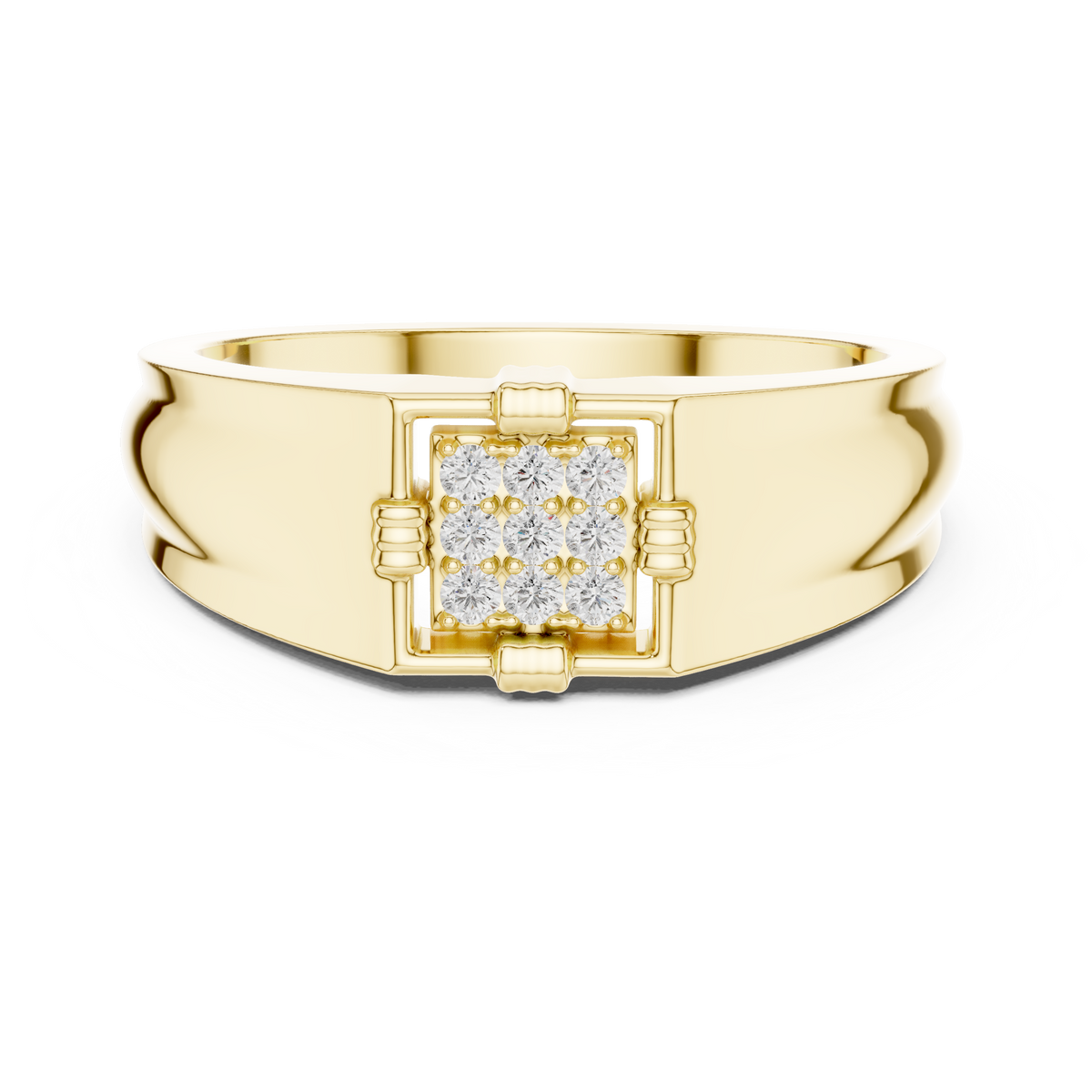 Tavren Diamond Signet Lab Grown Diamond Ring For Him