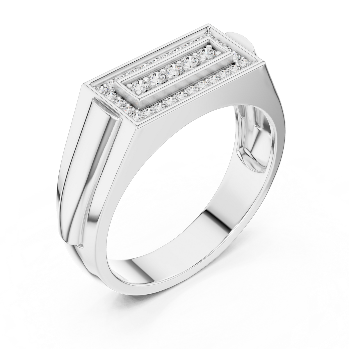 Valora Recta Lab Grown Diamond Ring For Him
