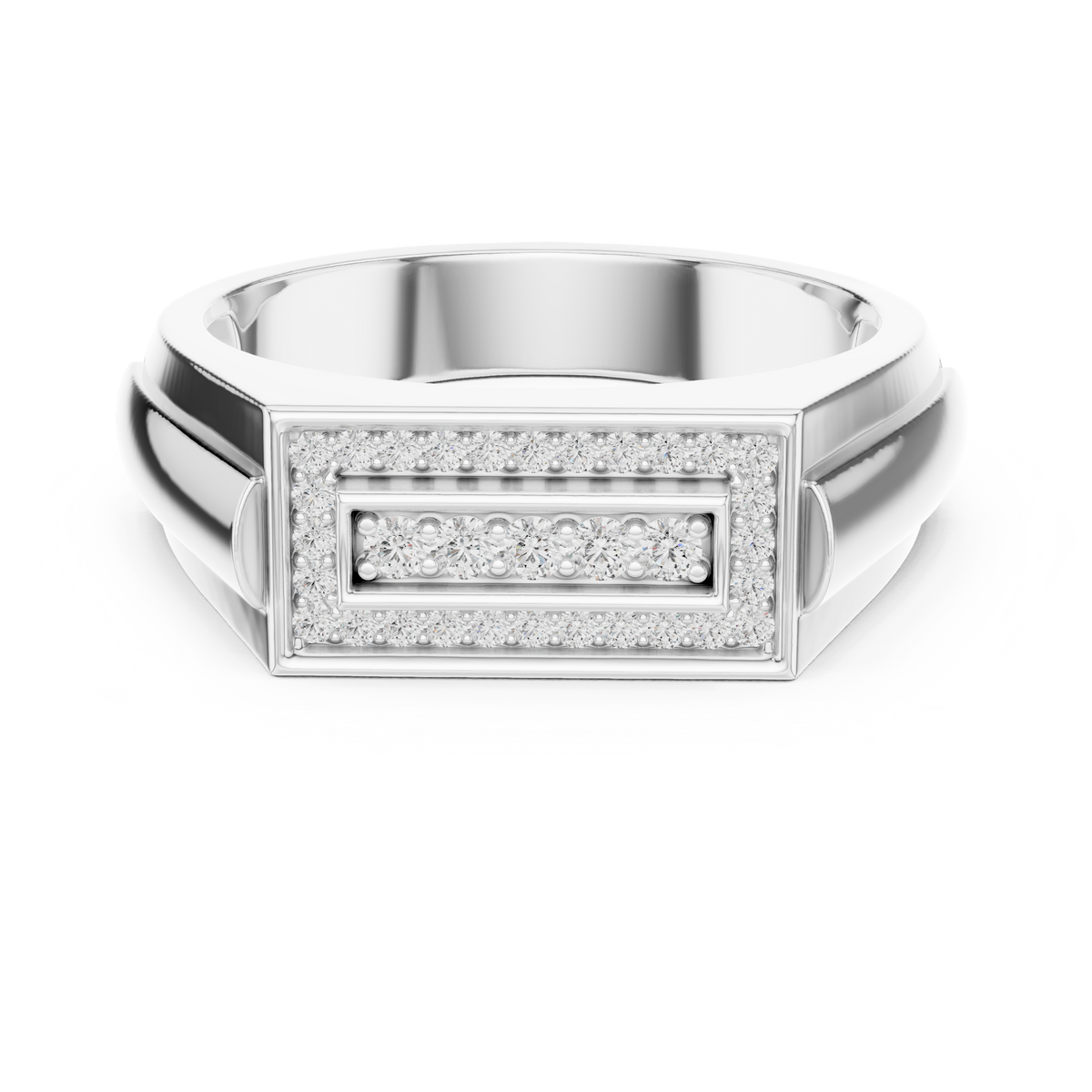 Valora Recta Lab Grown Diamond Ring For Him