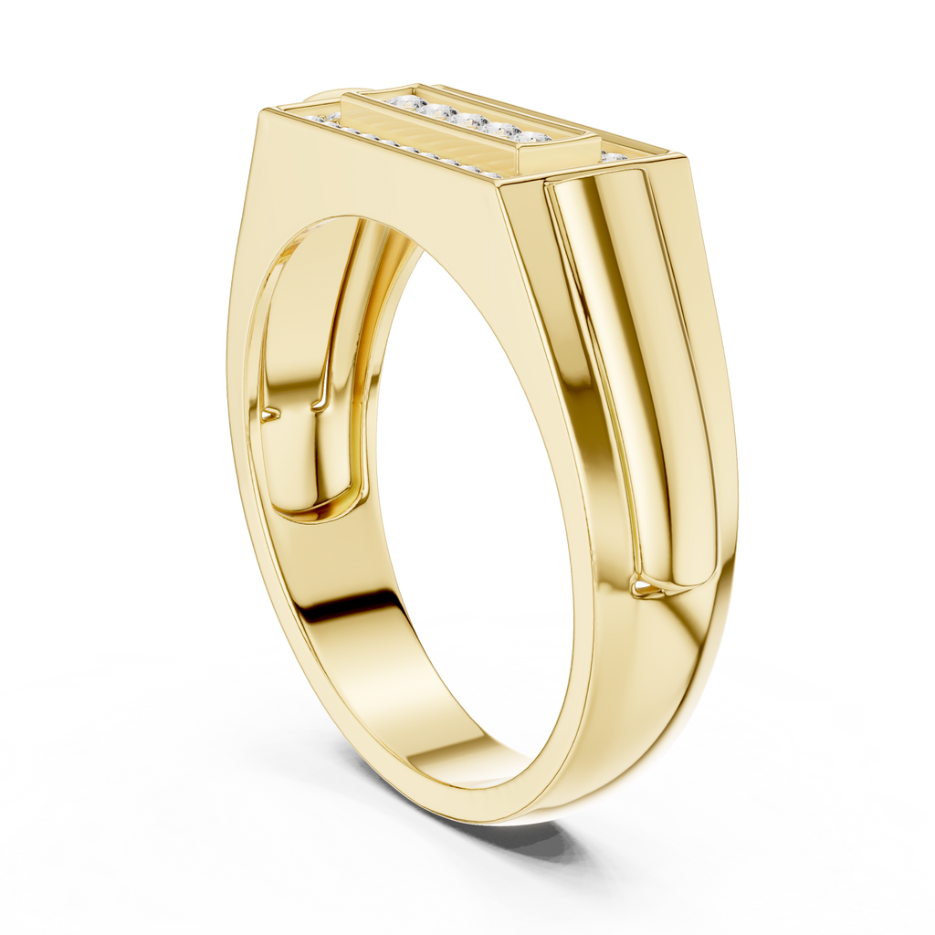 Valora Recta Lab Grown Diamond Ring For Him