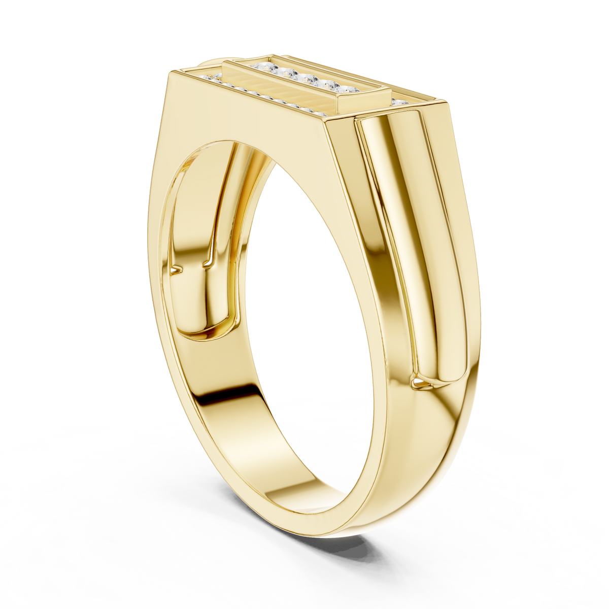 Valora Recta Lab Grown Diamond Ring For Him