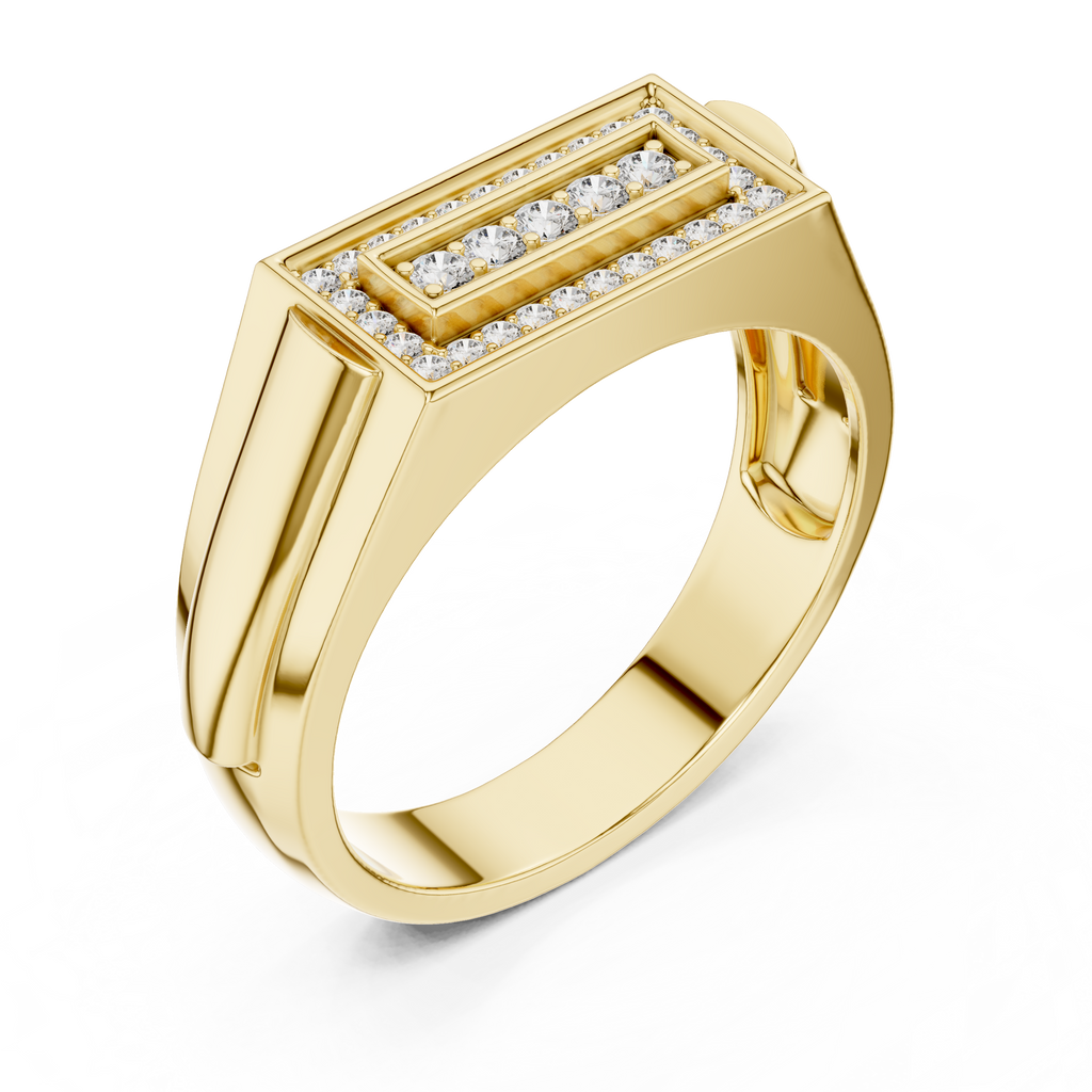 Valora Recta Lab Grown Diamond Ring For Him