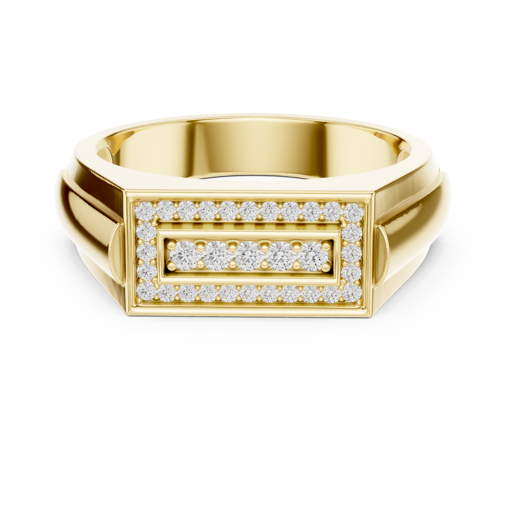 Valora Recta Lab Grown Diamond Ring For Him