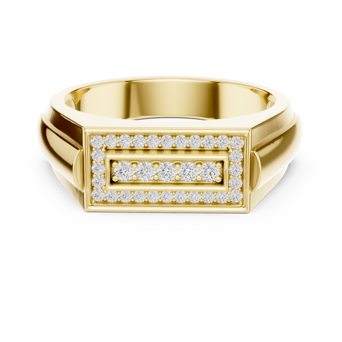 Valora Recta Lab Grown Diamond Ring For Him