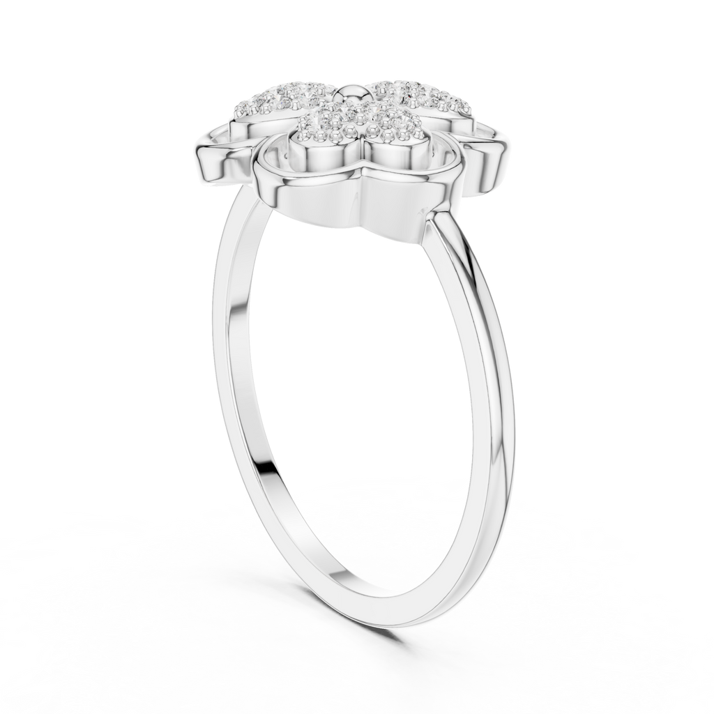 Amorette Trifolium Lab Grown Diamond Ring