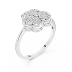 Amorette Trifolium Lab Grown Diamond Ring