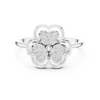 Amorette Trifolium Lab Grown Diamond Ring
