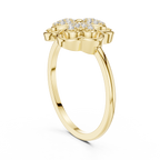 Amorette Trifolium Lab Grown Diamond Ring