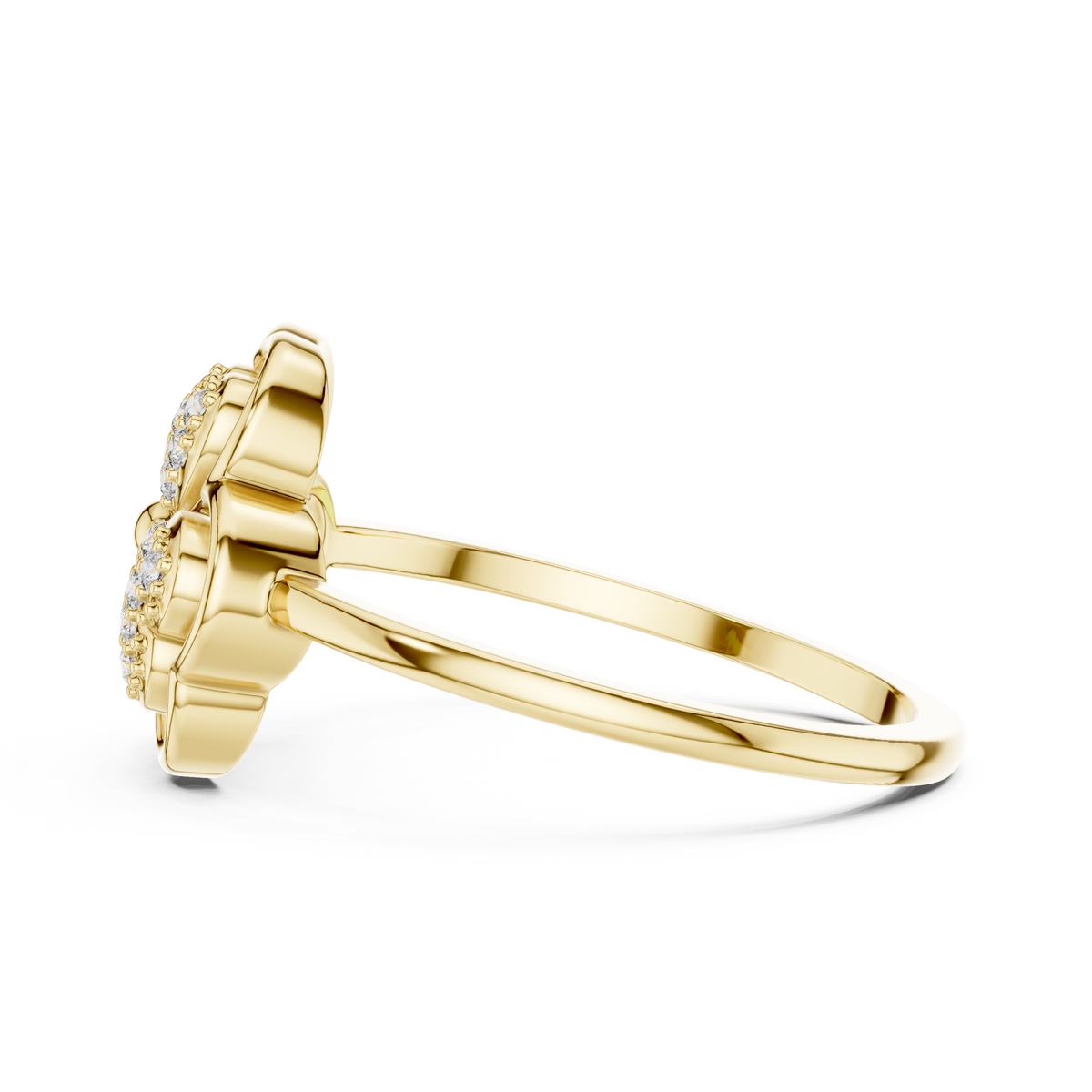 Amorette Trifolium Lab Grown Diamond Ring