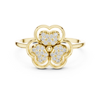 Amorette Trifolium Lab Grown Diamond Ring