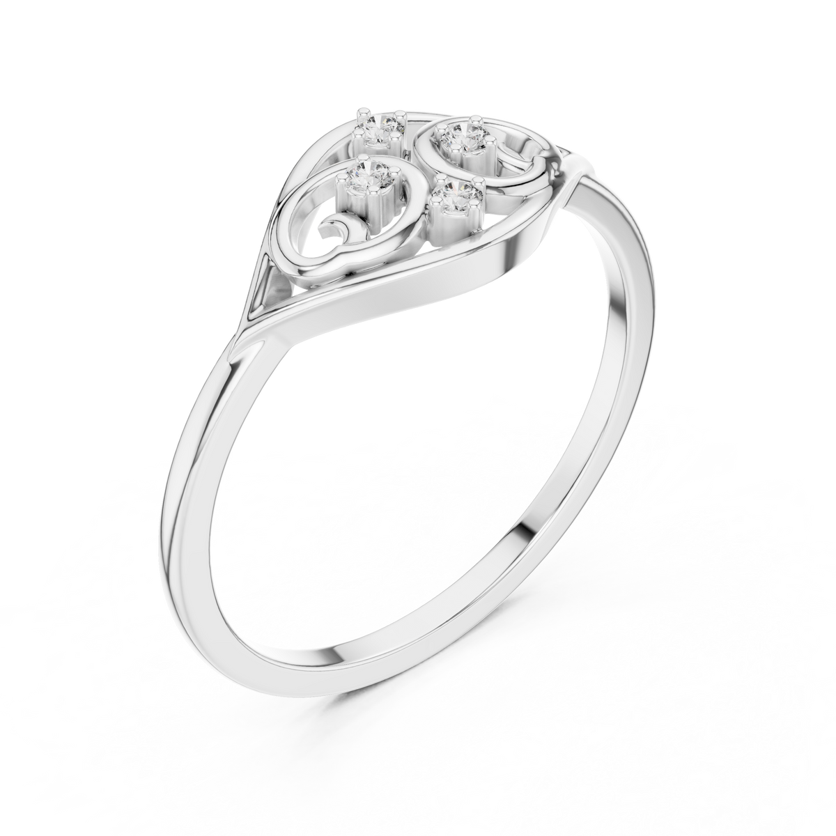 Seraphine Scrollwork Lab Grown Diamond Ring