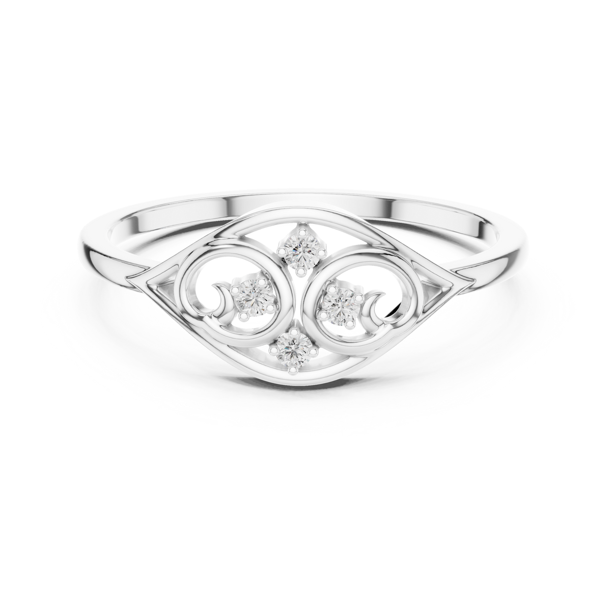 Seraphine Scrollwork Lab Grown Diamond Ring