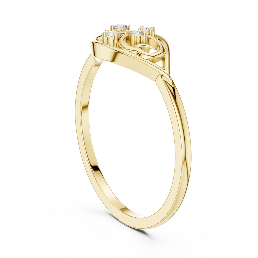 Seraphine Scrollwork Lab Grown Diamond Ring
