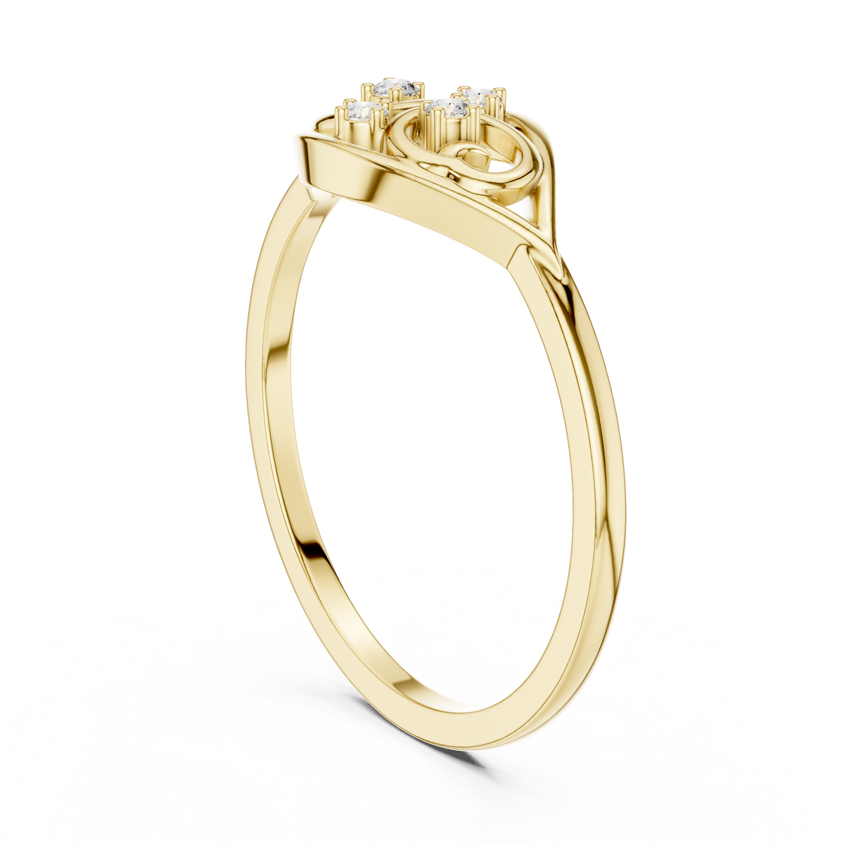 Seraphine Scrollwork Lab Grown Diamond Ring