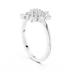 Zarelle Lotus Crest Lab Grown Diamond Ring
