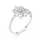 Zarelle Lotus Crest Lab Grown Diamond Ring