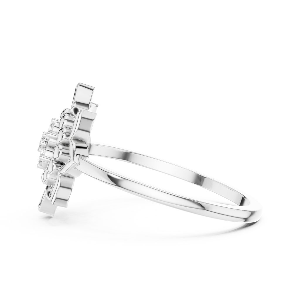 Zarelle Lotus Crest Lab Grown Diamond Ring