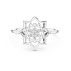 Zarelle Lotus Crest Lab Grown Diamond Ring