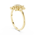 Zarelle Lotus Crest Lab Grown Diamond Ring