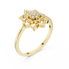 Zarelle Lotus Crest Lab Grown Diamond Ring