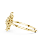 Zarelle Lotus Crest Lab Grown Diamond Ring