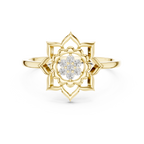 Zarelle Lotus Crest Lab Grown Diamond Ring