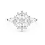 Aurelia Floral Halo Lab Grown Diamond Ring