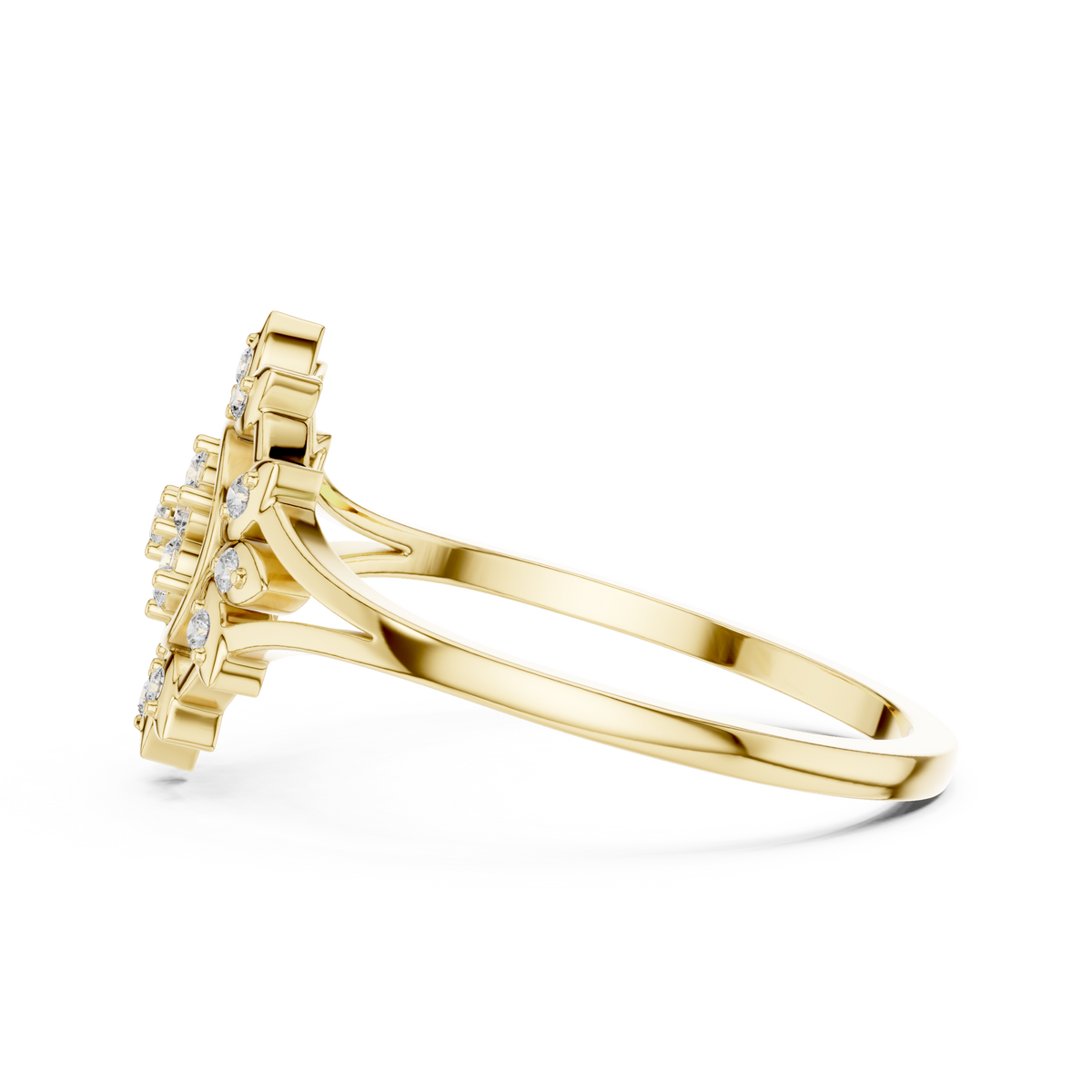 Aurelia Floral Halo Lab Grown Diamond Ring