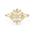 Aurelia Floral Halo Lab Grown Diamond Ring