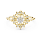 Aurelia Floral Halo Lab Grown Diamond Ring