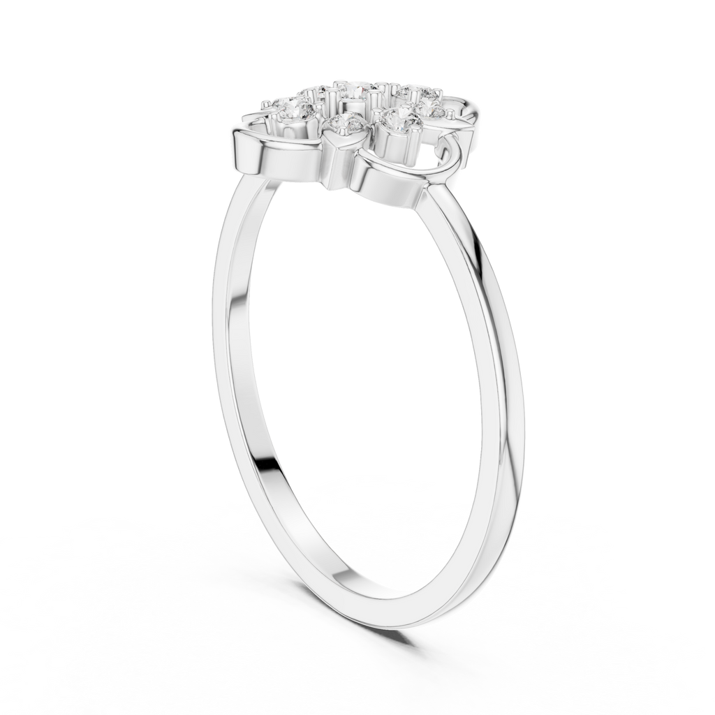 Elara Petal Halo Lab Grown Diamond Ring