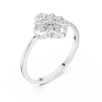 Elara Petal Halo Lab Grown Diamond Ring