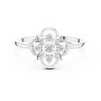 Elara Petal Halo Lab Grown Diamond Ring