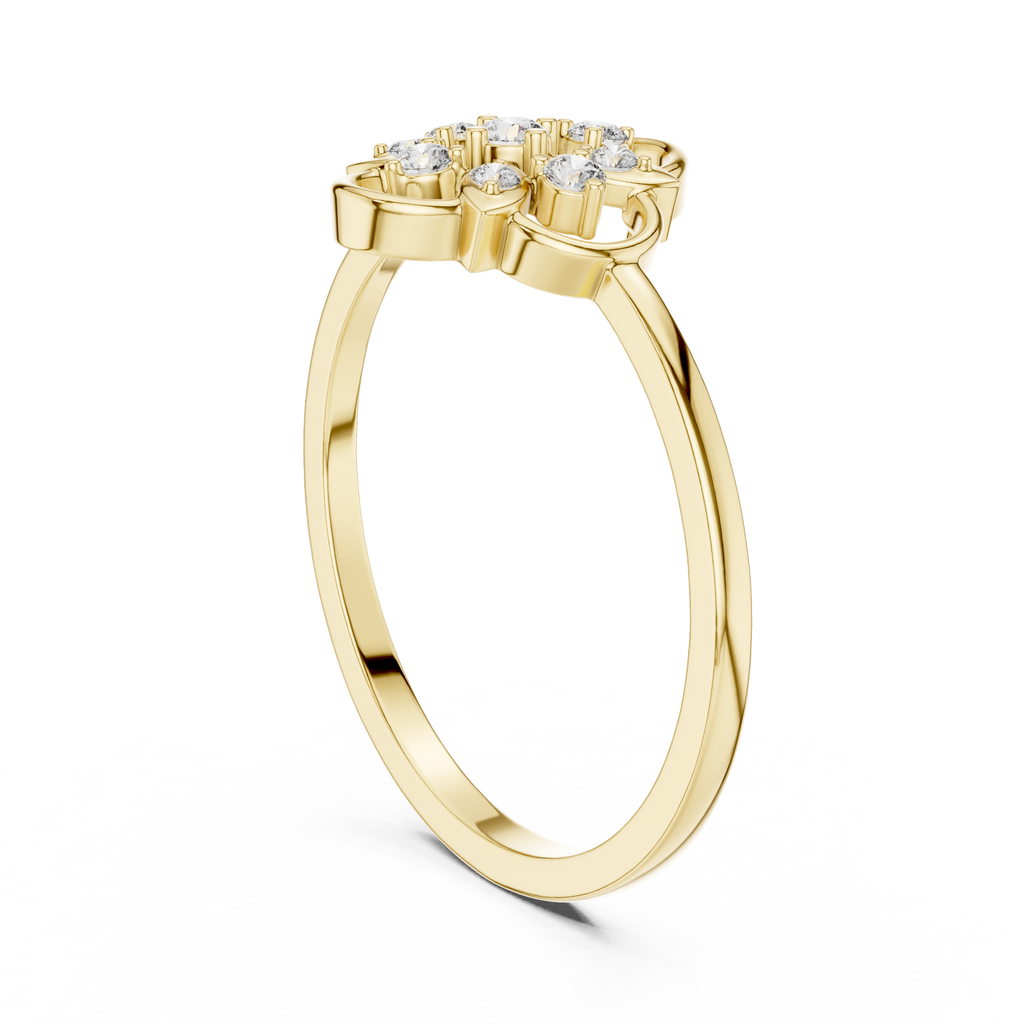 Elara Petal Halo Lab Grown Diamond Ring