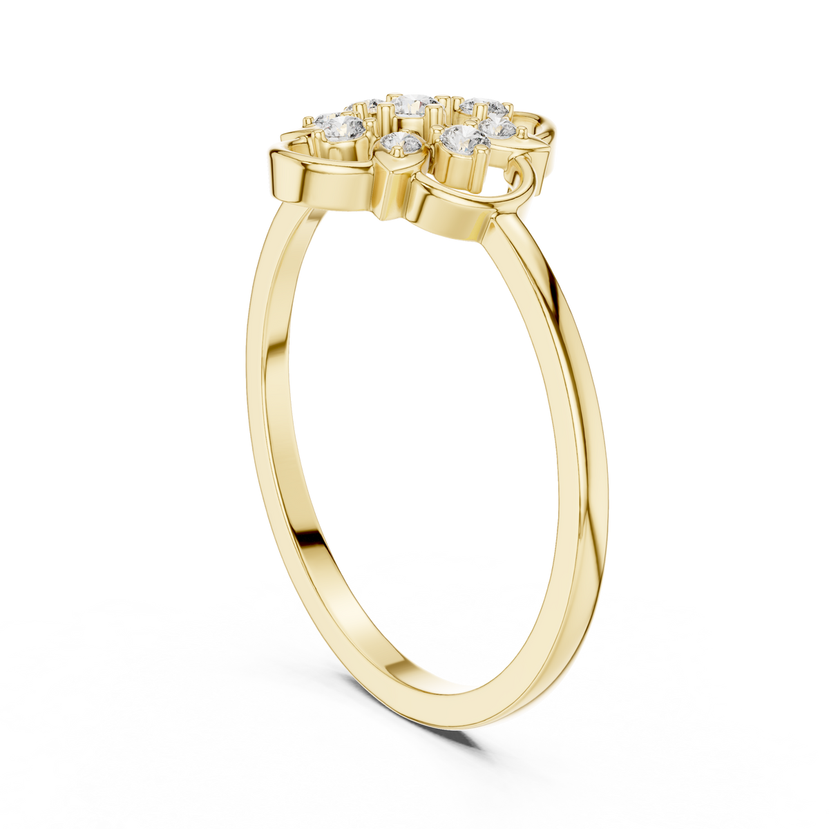 Elara Petal Halo Lab Grown Diamond Ring