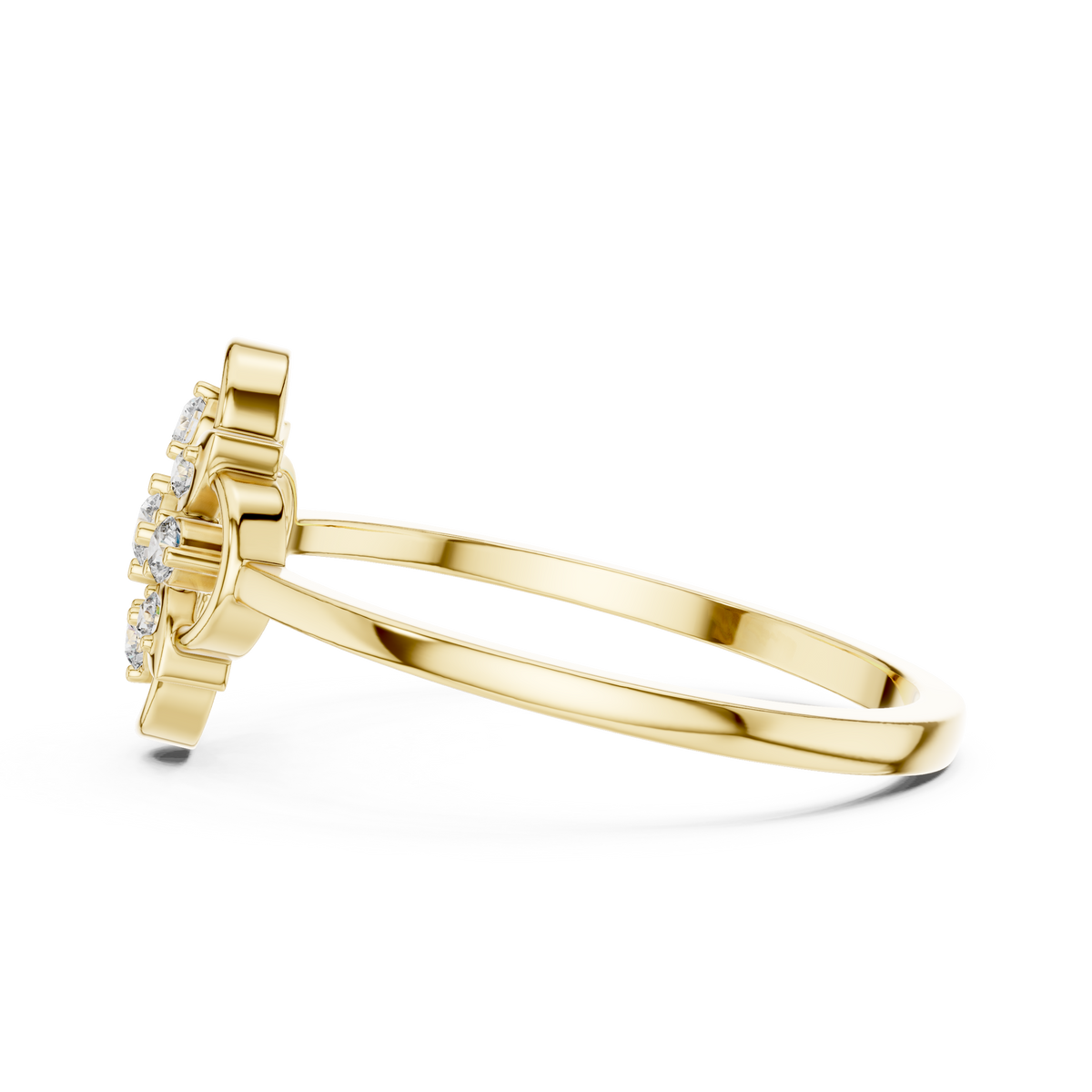 Elara Petal Halo Lab Grown Diamond Ring