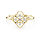 Elara Petal Halo Lab Grown Diamond Ring