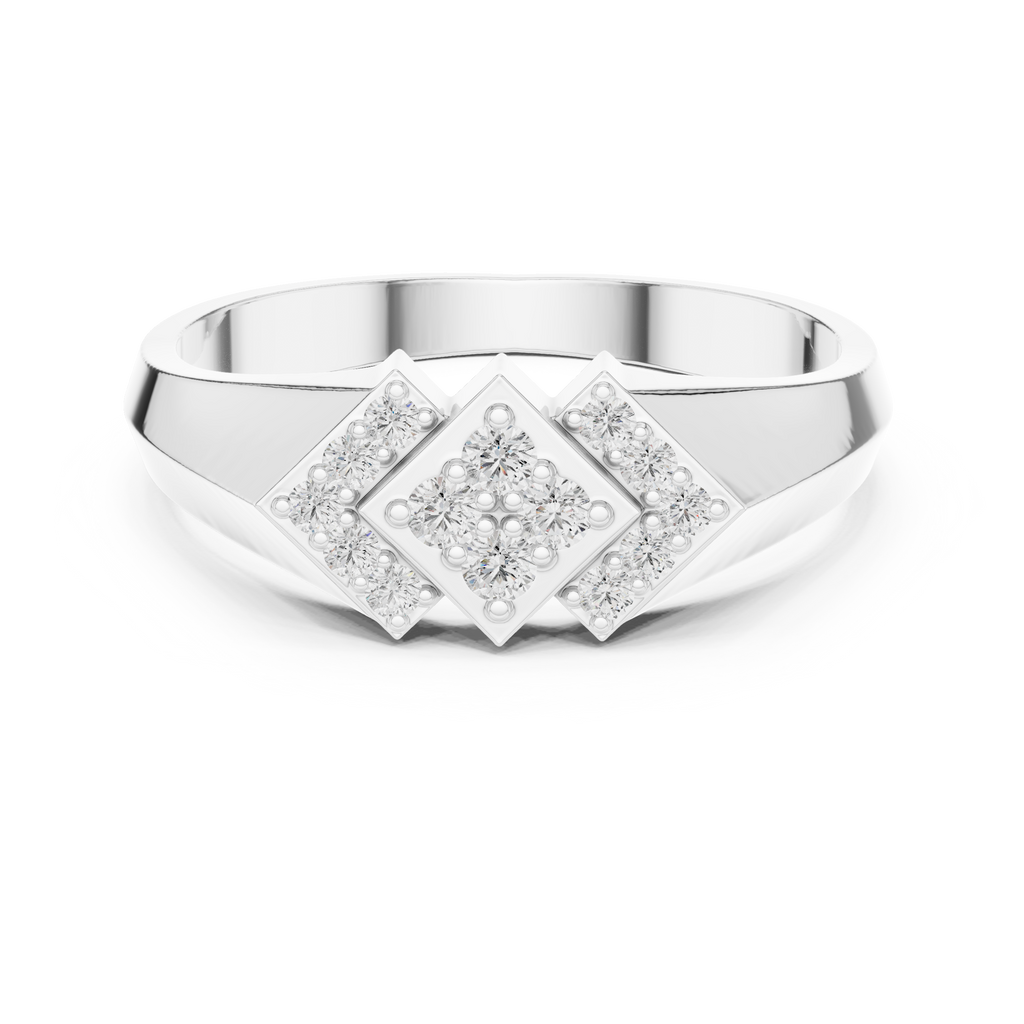 Veyra Geometric Lab Grown Diamond Ring in Real Gold