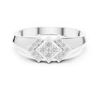 Veyra Geometric Lab Grown Diamond Ring in Real Gold