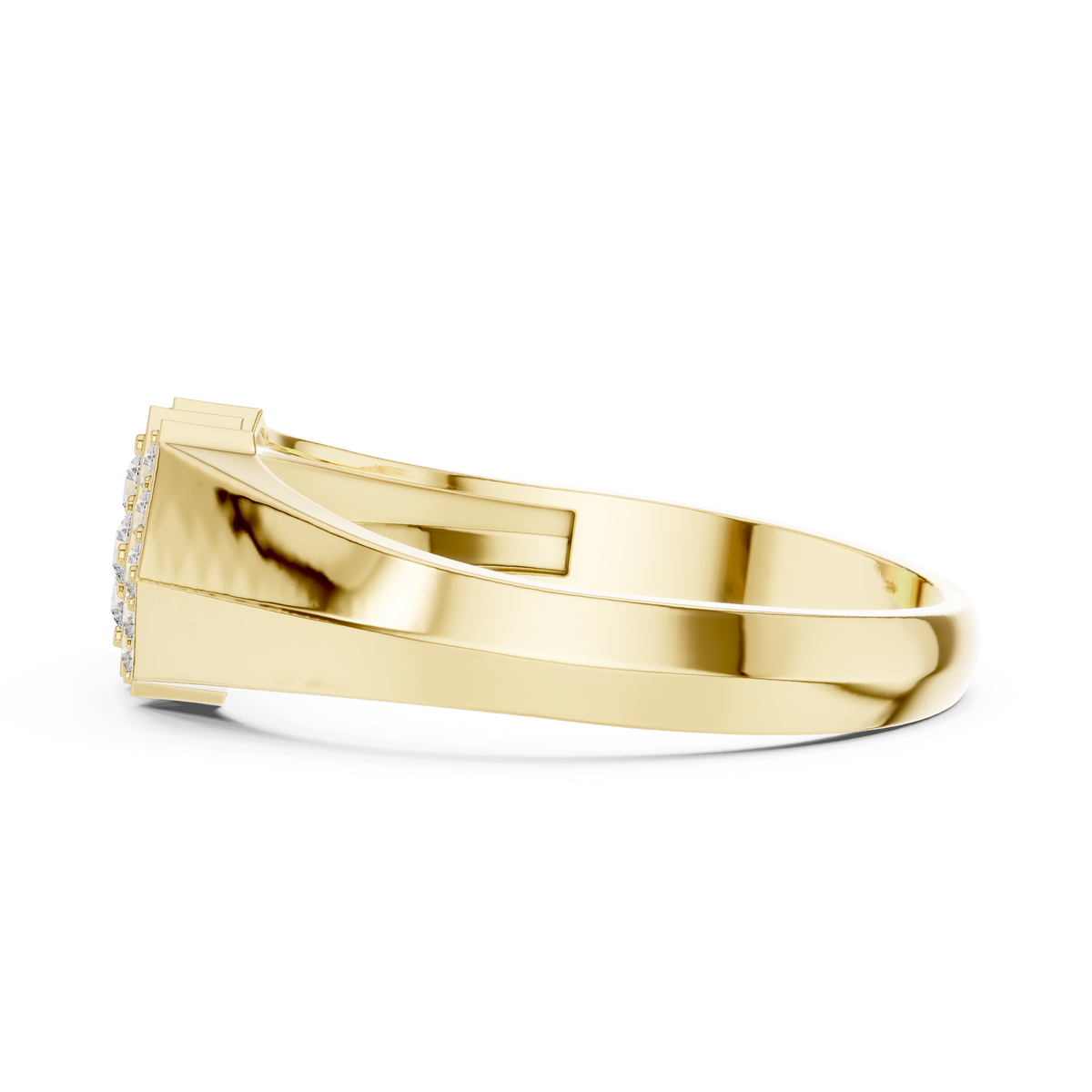 Veyra Geometric Lab Grown Diamond Ring in Real Gold