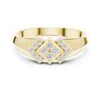 Veyra Geometric Lab Grown Diamond Ring in Real Gold