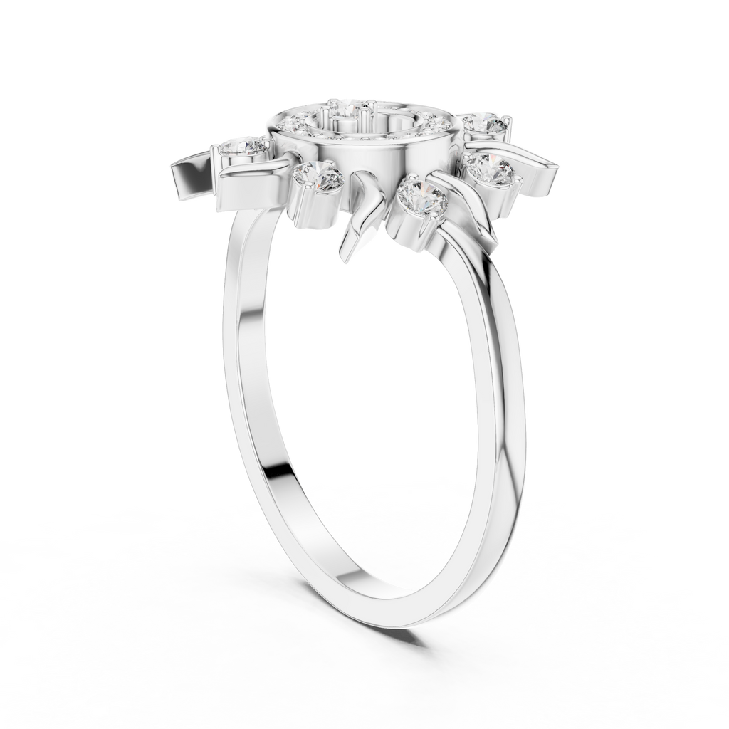 Solara Radiance Lab Grown Diamond Sunburst Ring