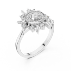 Solara Radiance Lab Grown Diamond Sunburst Ring