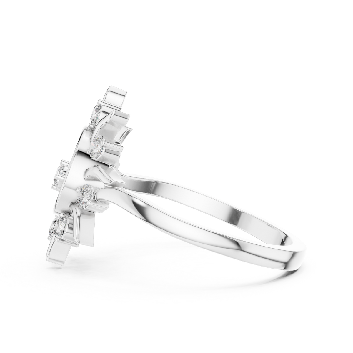Solara Radiance Lab Grown Diamond Sunburst Ring