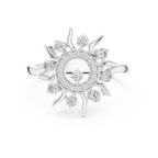 Solara Radiance Lab Grown Diamond Sunburst Ring