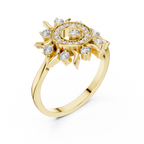 Solara Radiance Lab Grown Diamond Sunburst Ring