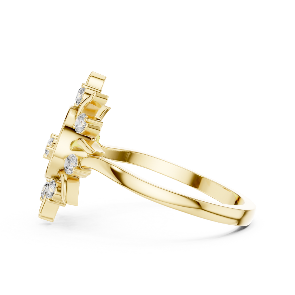 Solara Radiance Lab Grown Diamond Sunburst Ring